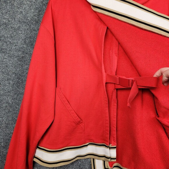 PUMA X JUNE AMBROSE Red High Court Hope Oversized Poncho Hoodie SIZE LARGE - Picture 8 of 16